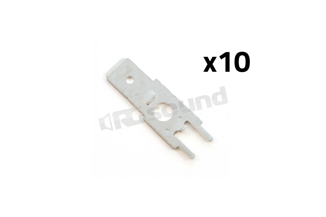 16.01 Faston a saldare dritti - 10 pz Tecprecision