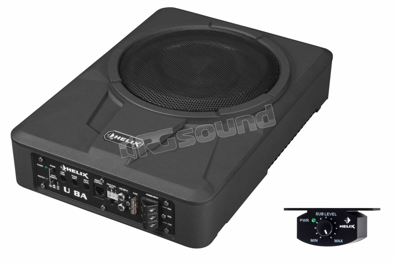 U 8A 8" (20 cm) active subwoofer with ultra-compact dimensions Helix