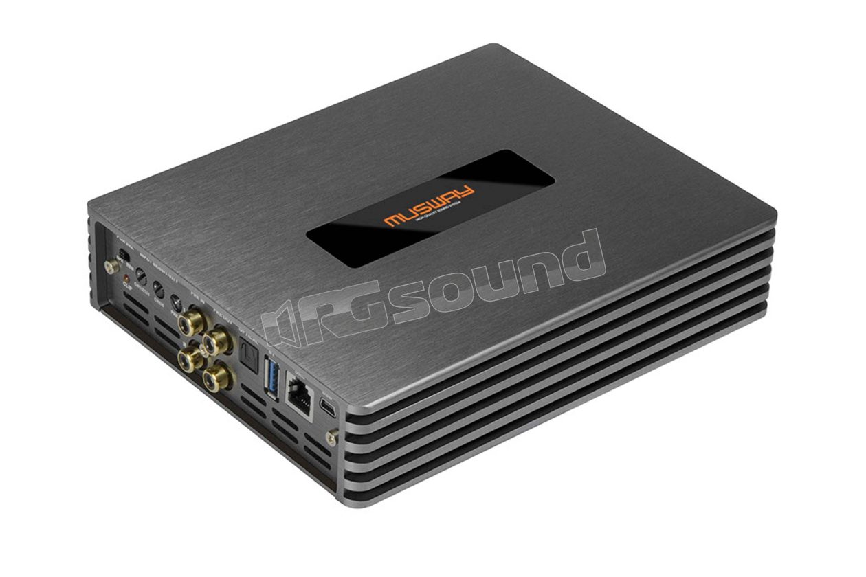 M6v2 amplificatore 6x70W rms com processore integrato - rapida integrazione su sorgenti originali auto MUSWAY