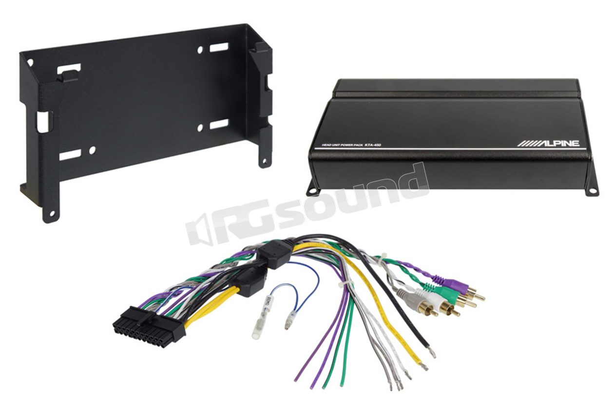 KTA-450 amplificatore compatto per potenziare l'audio delle sorgenti originali e aftermarket Alpine