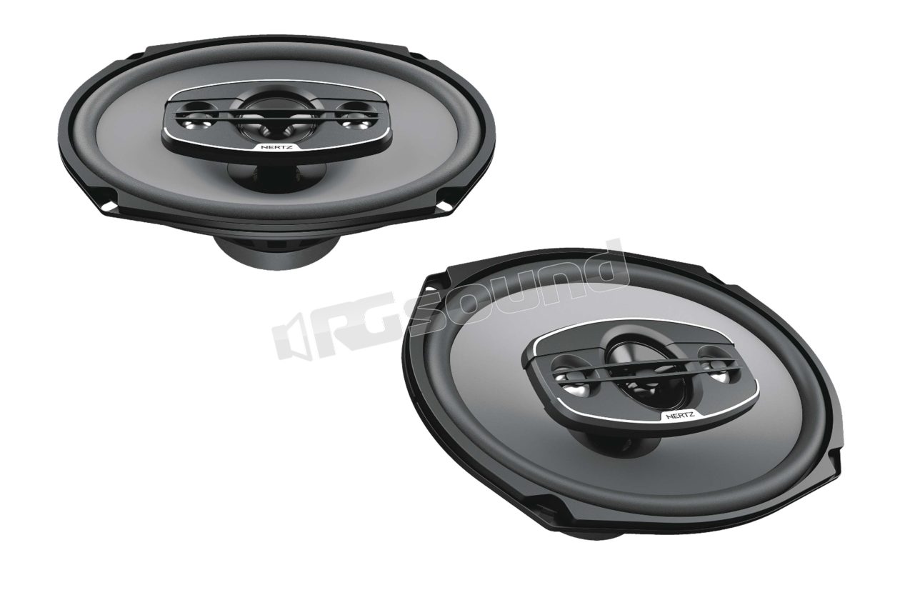X 690 6" x 9" 4-way elliptical coaxial speakers Hertz