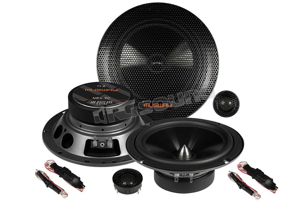 ME6.2C 16.5 cm two-way speaker system with protective grilles MUSWAY