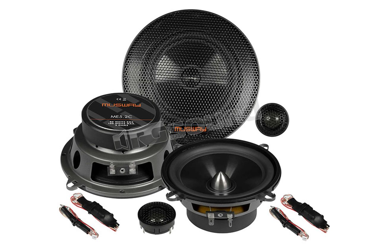 ME5.2C 13 cm two-way speaker system with protective grilles MUSWAY