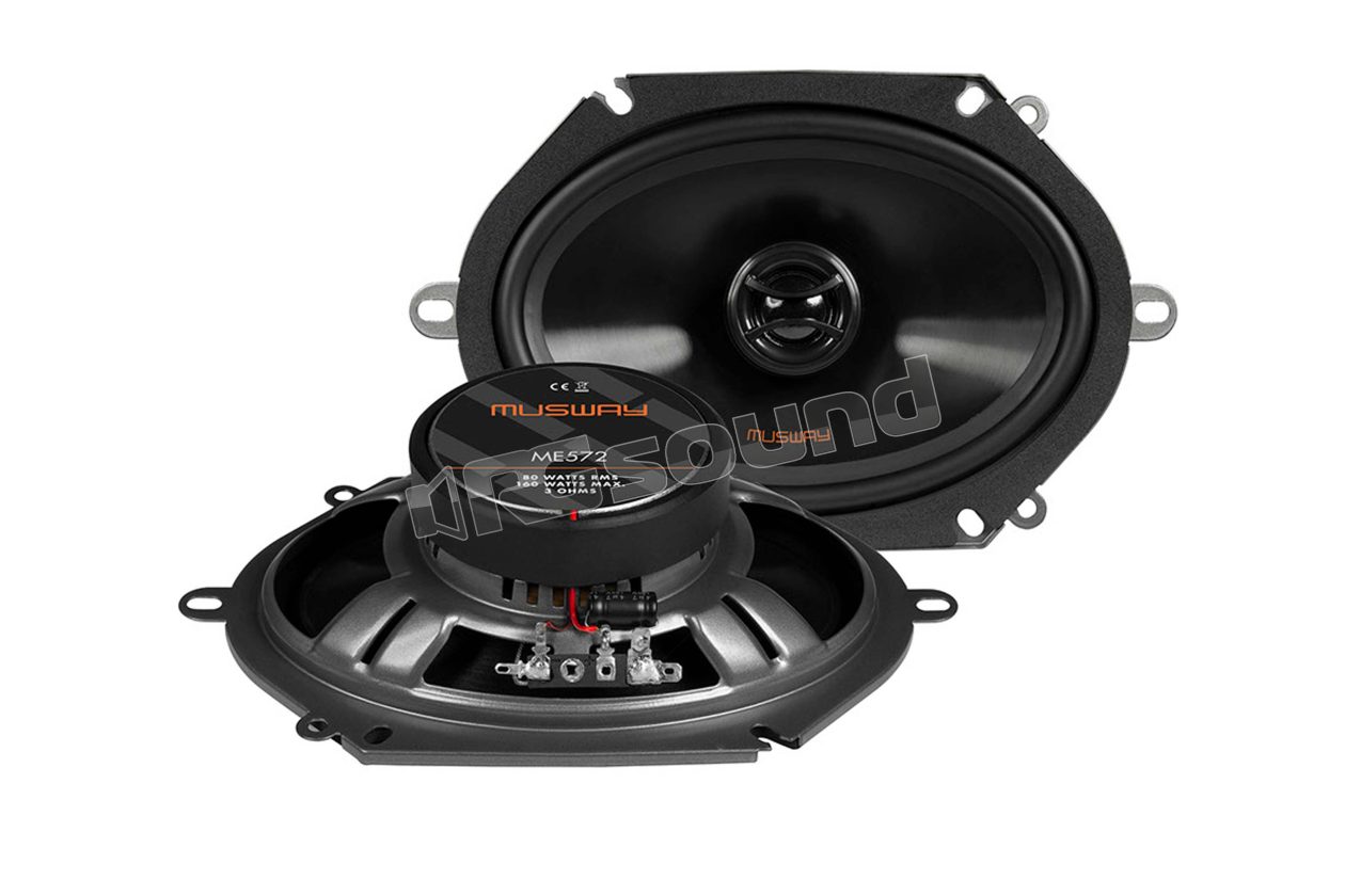 ME572 Pair of 13 x 18 cm two-way elliptical coaxial speakers MUSWAY