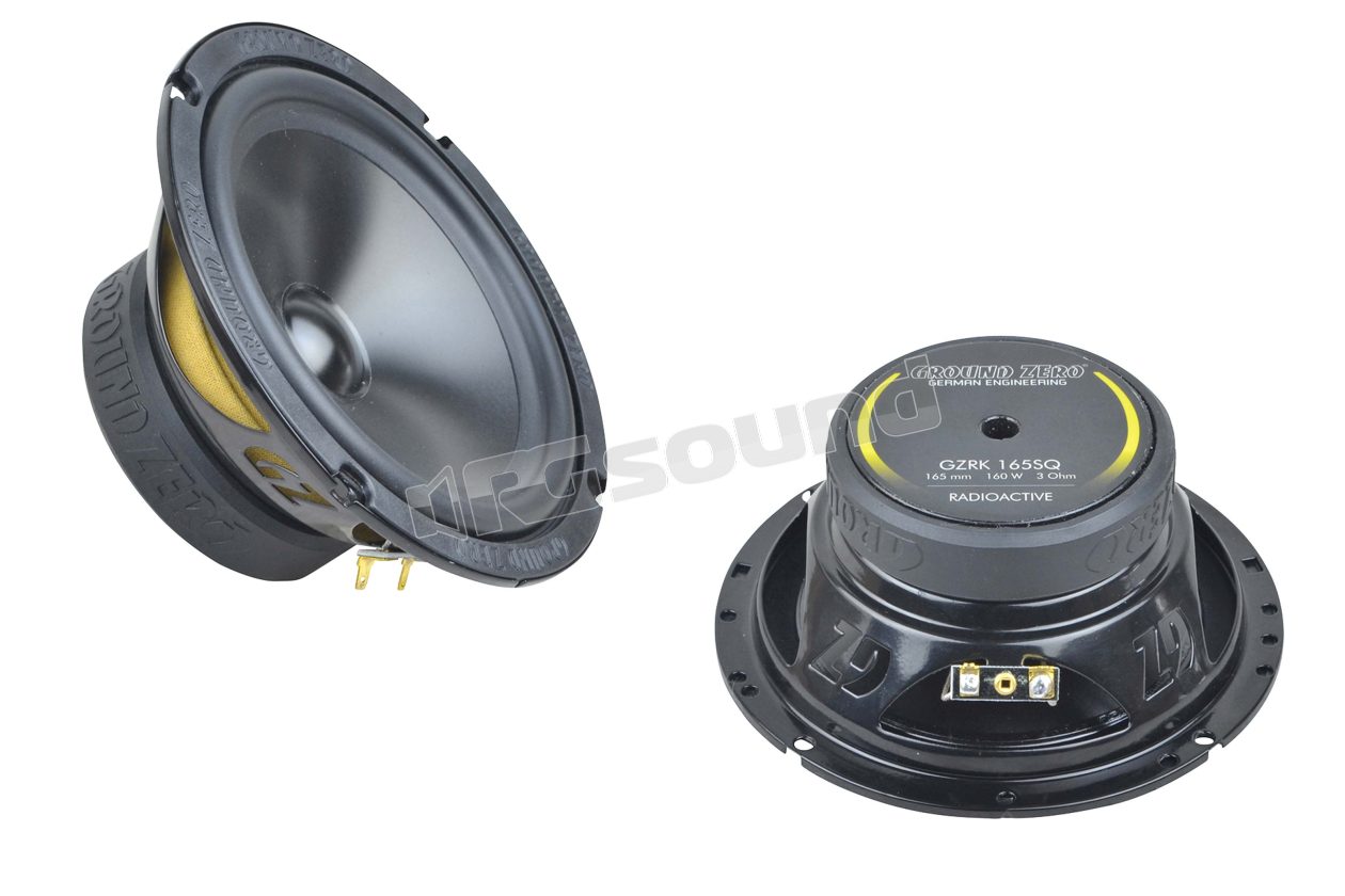 GZRK 165SQ pair of 165mm midwoofers Sound Sound Quality, aluminum cone, power 110W RMS Ground Zero