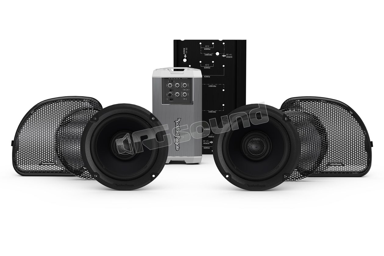 HD14RGSG-STAGE2 Audio kit with 2 speakers, amplifier and accessories Rockford Fosgate