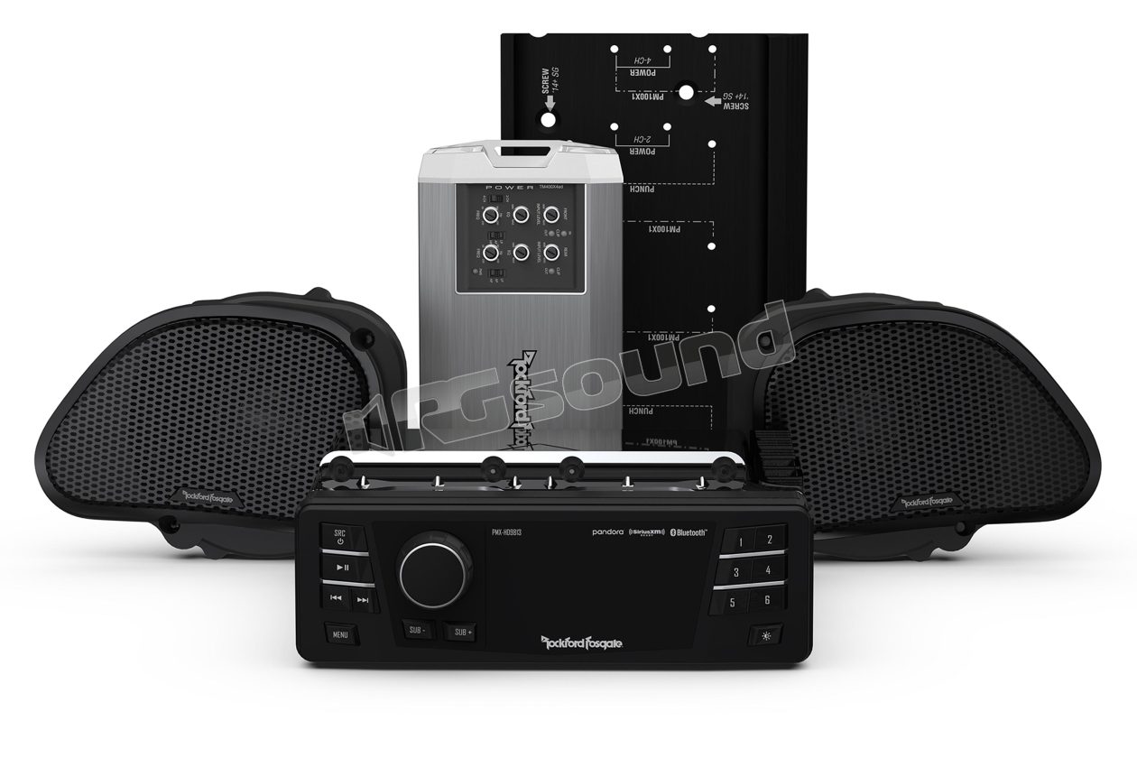 HD9813RG-STAGE2 Audio kit with head unit, speakers and amplifier Rockford Fosgate