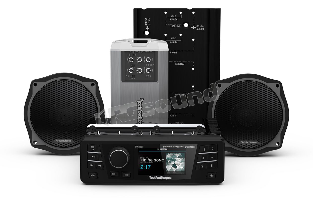 HD9813SG-STAGE2 Audio system with head unit, 2 speakers and amplifier Rockford Fosgate