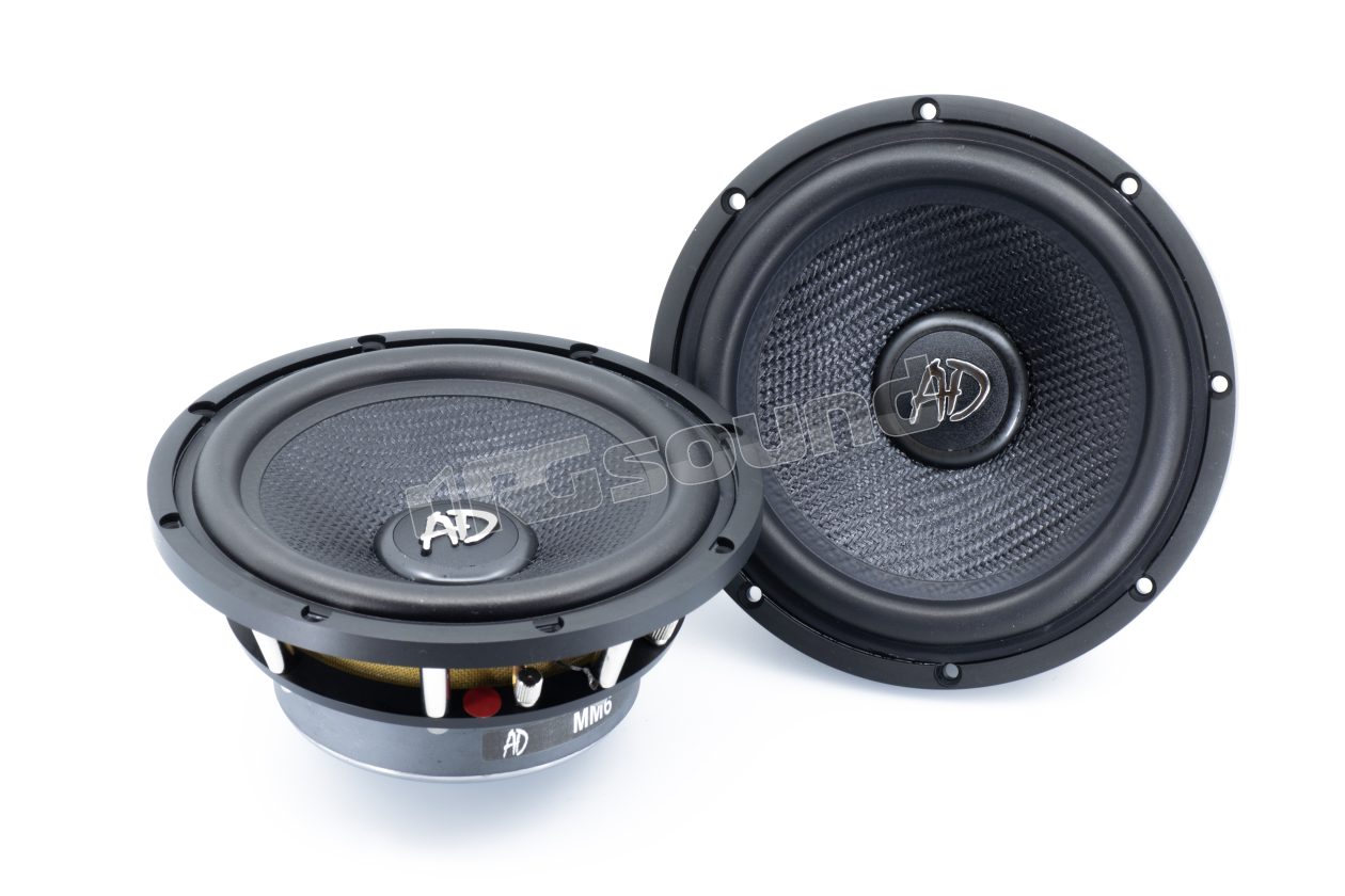 MM6 Black audiophile 3ohm midwoofer pair AD Audio Development