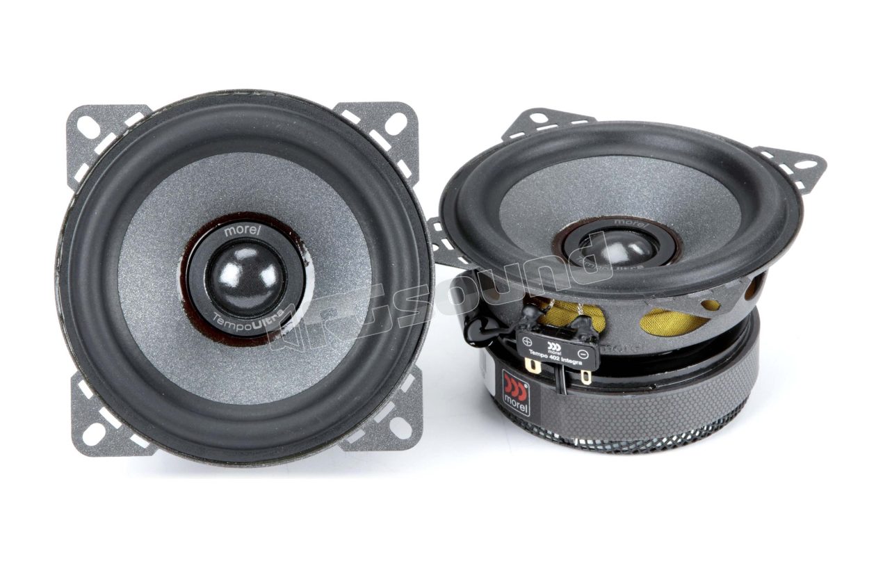 TEMPO Ultra Integra 402 pair of 100mm woofers with tweeter positioned at the center of the cone Morel