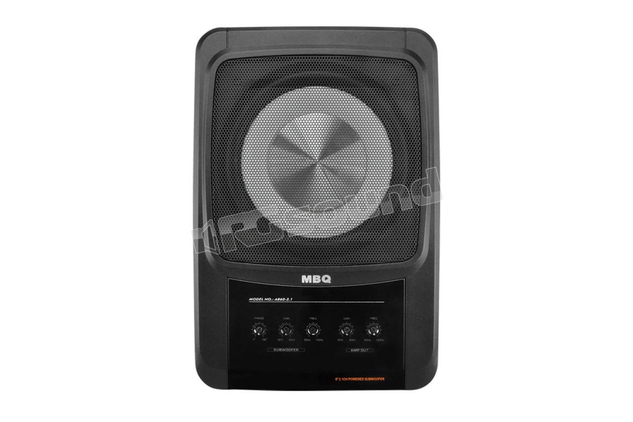 AB60-2.1 active under-seat subwoofer 20cm + front speaker integrated in the enclosure MBQ