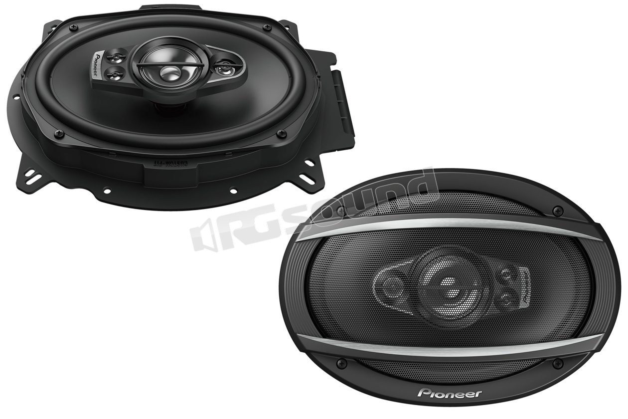 TS-A6970F pair of 6x9'' 5-way elliptical coaxial speakers with multi-fit adapters Pioneer
