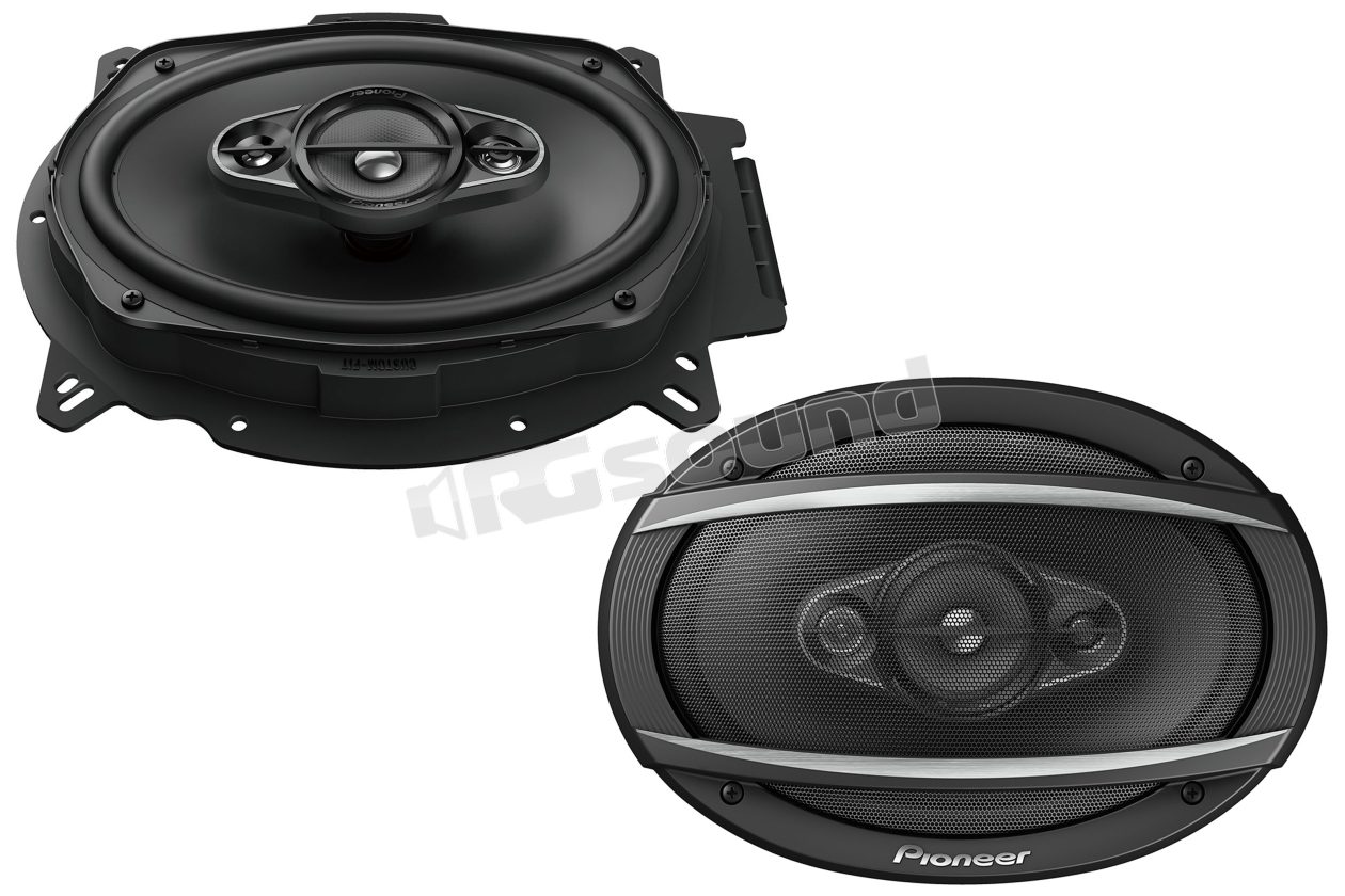 TS-A6960F pair of 6x9'' 4-way elliptical coaxial speakers with multi-fit adapters Pioneer