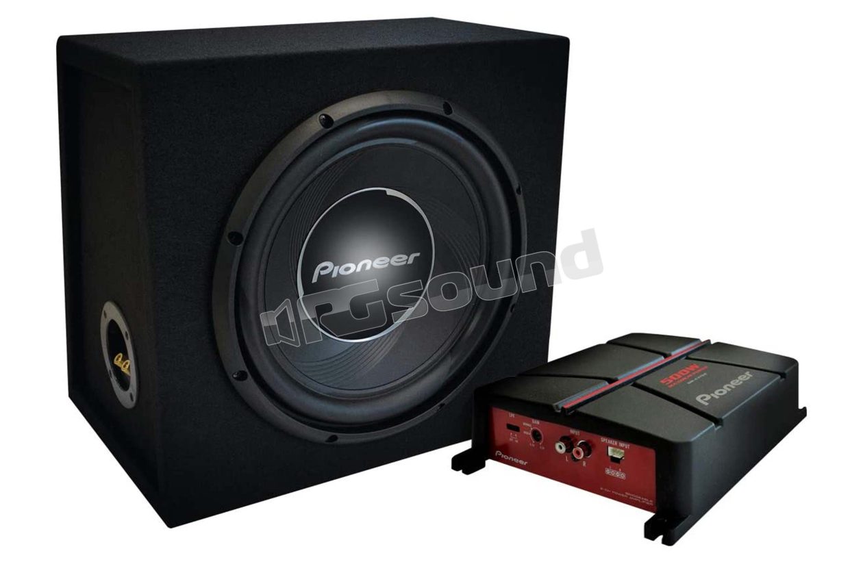 GXT-3730B GM-A3702 amplifier kit + TS-W30S4 subwoofer in sealed enclosure Pioneer