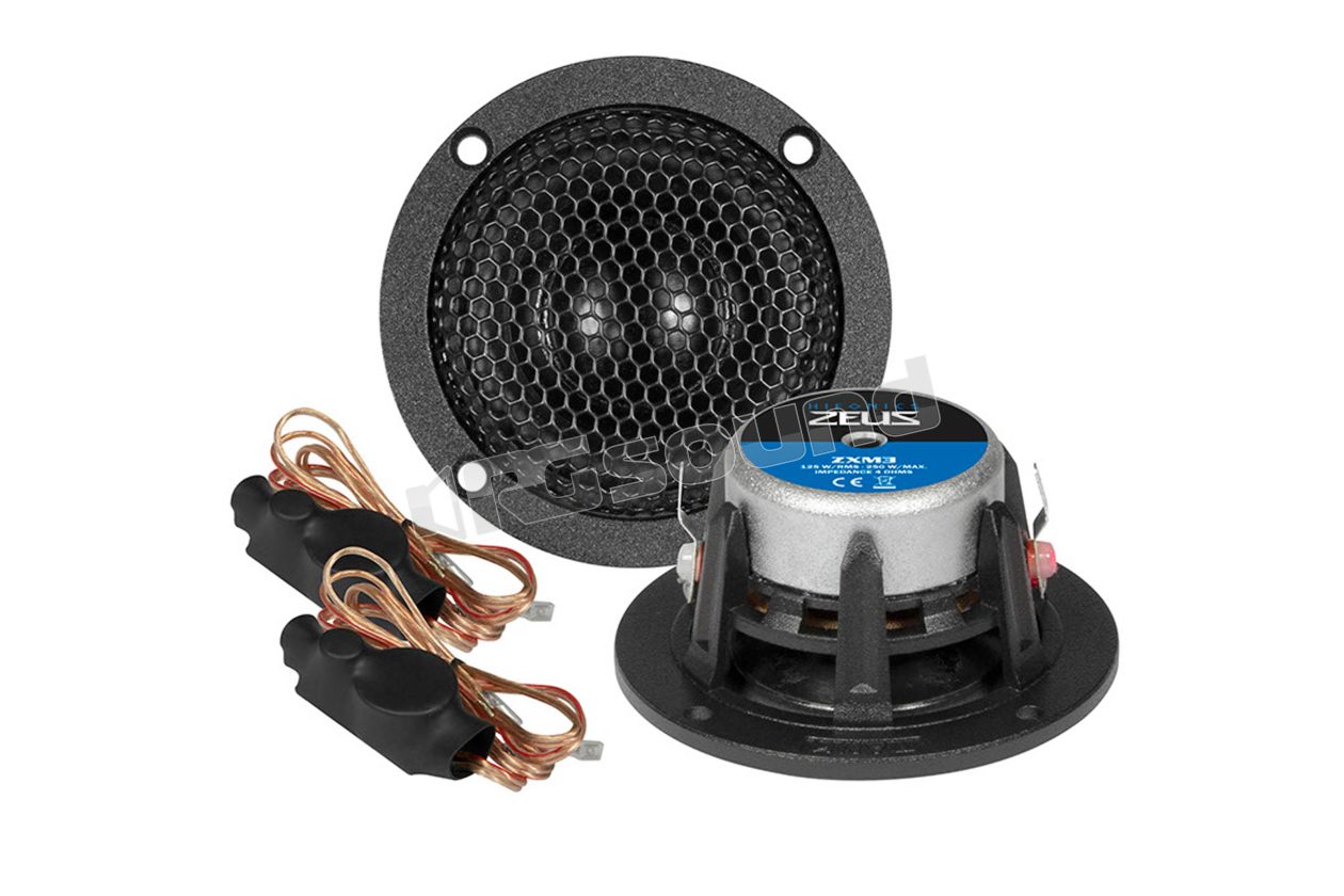 ZXM3 75mm midwoofer pair with protective grilles Hifonics