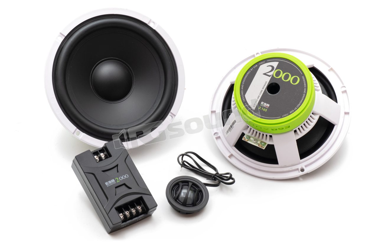 2.6K2 B con Crossover 165mm Sound Quality 2-Way System ESB car audio