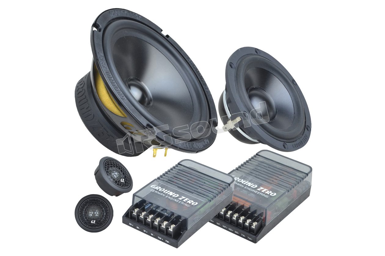 GZRC 165.3SQ 3-way Sound Quality speaker system with aluminum cone, 3 Ohm Ground Zero
