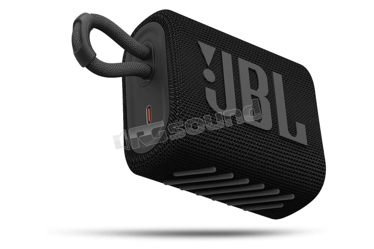 GO3 BLACK small portable Bluetooth 5.1 waterproof speaker - black color JBL