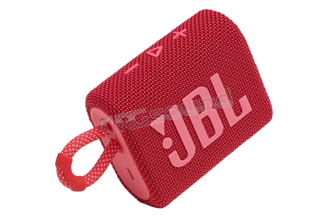 GO3 RED small portable Bluetooth 5.1 waterproof speaker - red and pink colors JBL