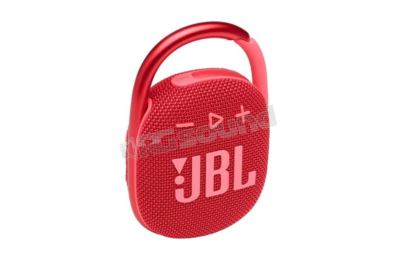 CLIP4 RED Wireless portable Bluetooth speaker with carabiner - red color JBL