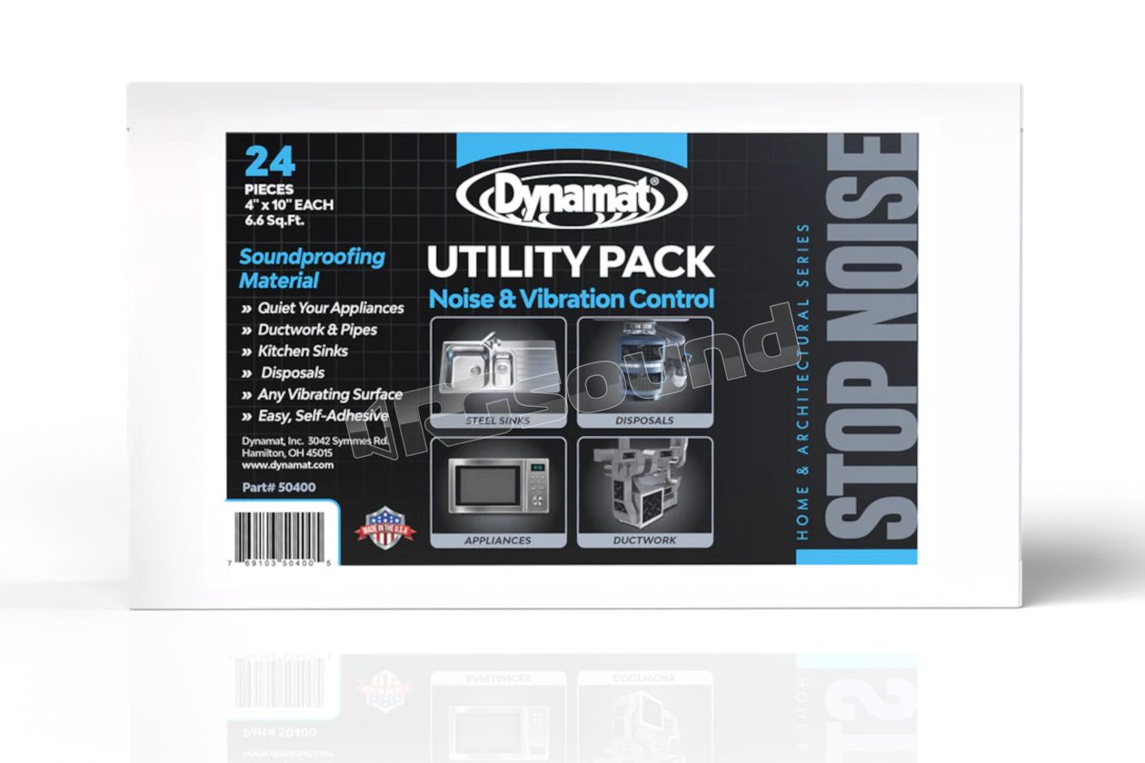 DYN50400 Dynamat Xtreme Utility Pack Pack of 24 small sound-deadening sheets for car, home and technical applications Dynamat