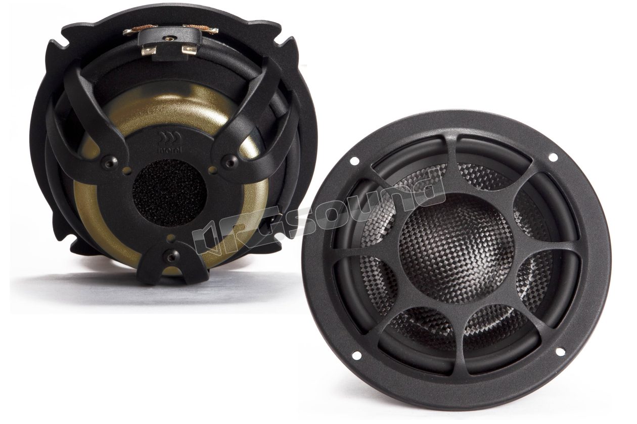 ELATE CARBON MW5 Coppia di Woofer high-end 13cm e cono a triplo strato in fibra di carbonio Morel