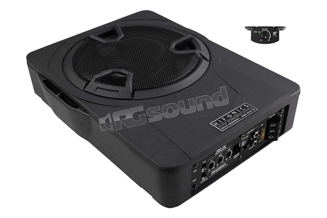 ZRX200A Under-seat powered subwoofer - max power 600 Watt Hifonics