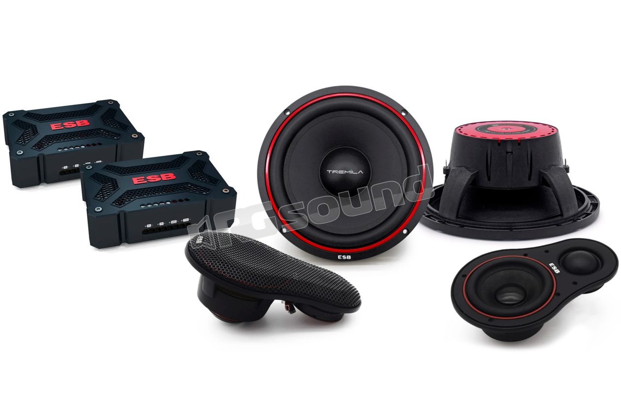 3.6K3UX 3-way speaker kit with UMA and crossover ESB car audio