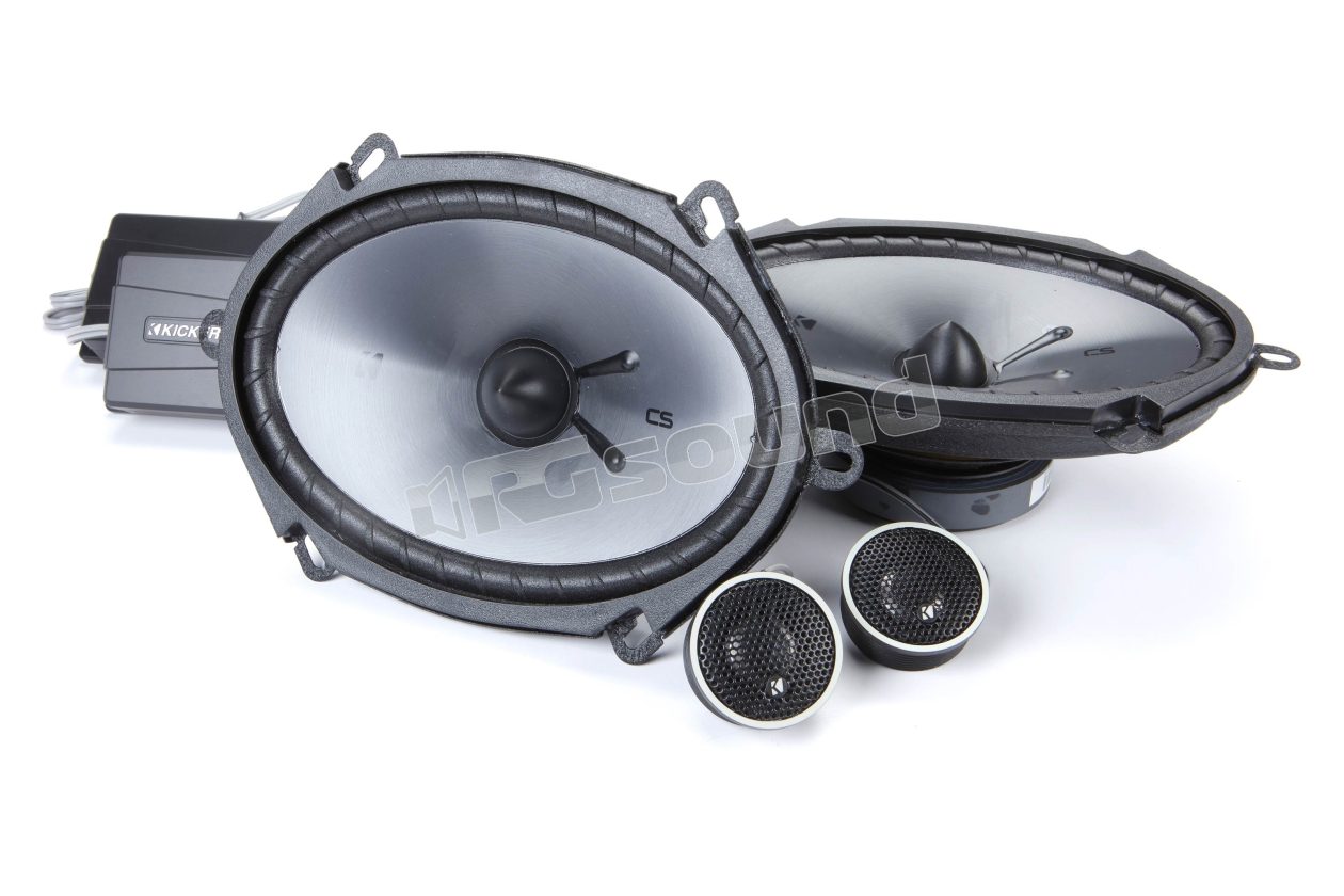 CSS684-46 2-way component speaker system with 6x8" elliptical woofer Kicker