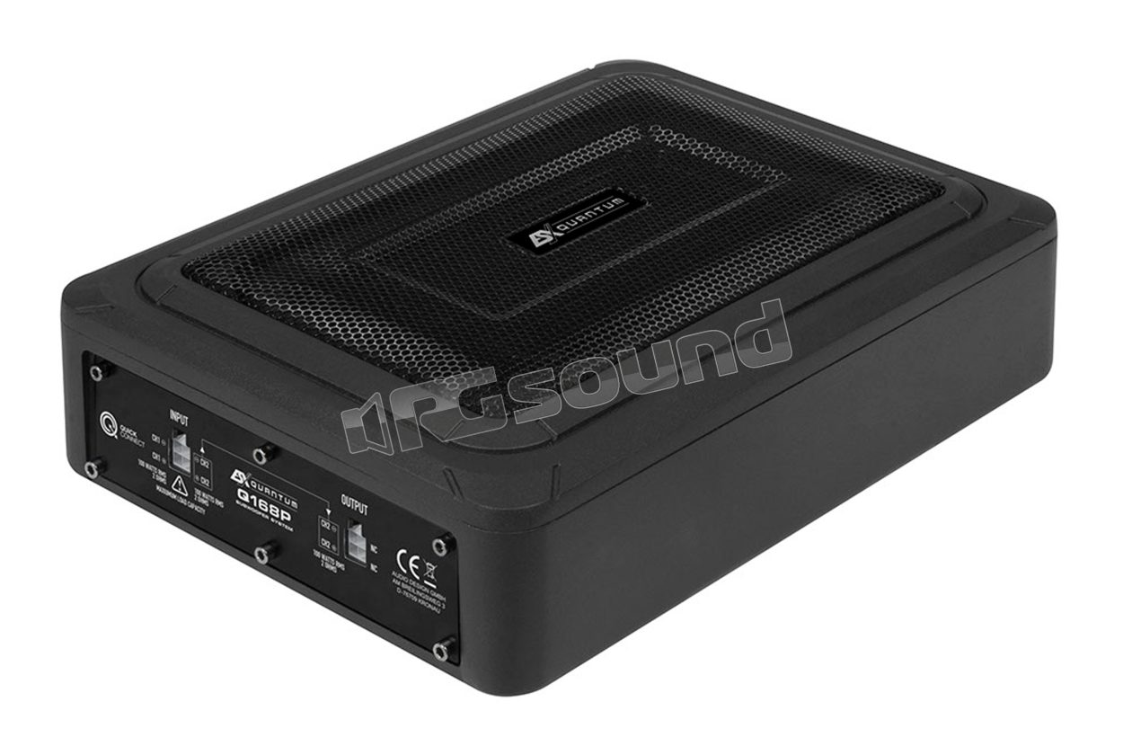 Q168P Slim subwoofer for under-seat and trunk installation ESX