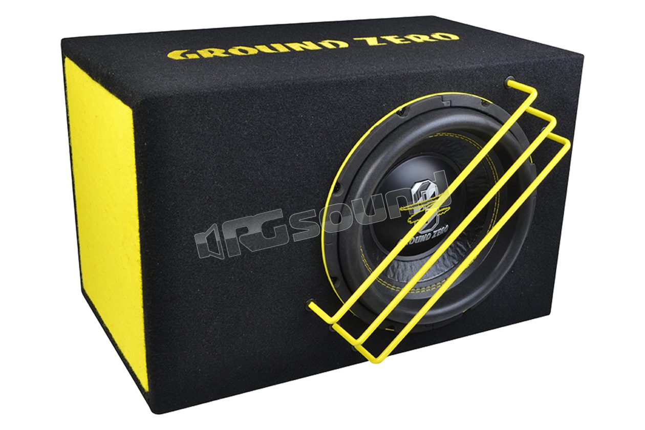 GZRB 25SPL 25cm subwoofer in a vented enclosure for SPL, 1000Watt power Ground Zero