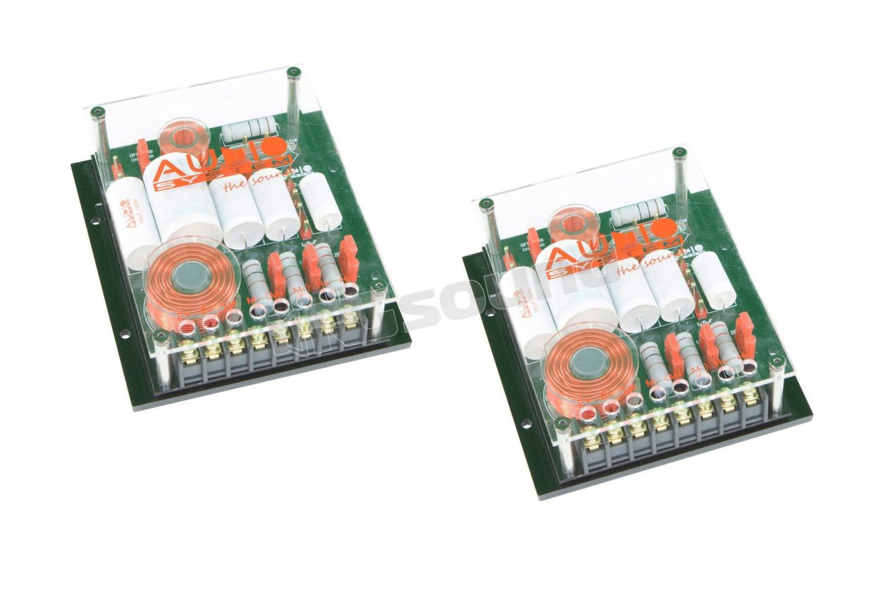 FWHX EVO high-end crossover for 2-way systems, 2, 4, 8 Ohm Audio System