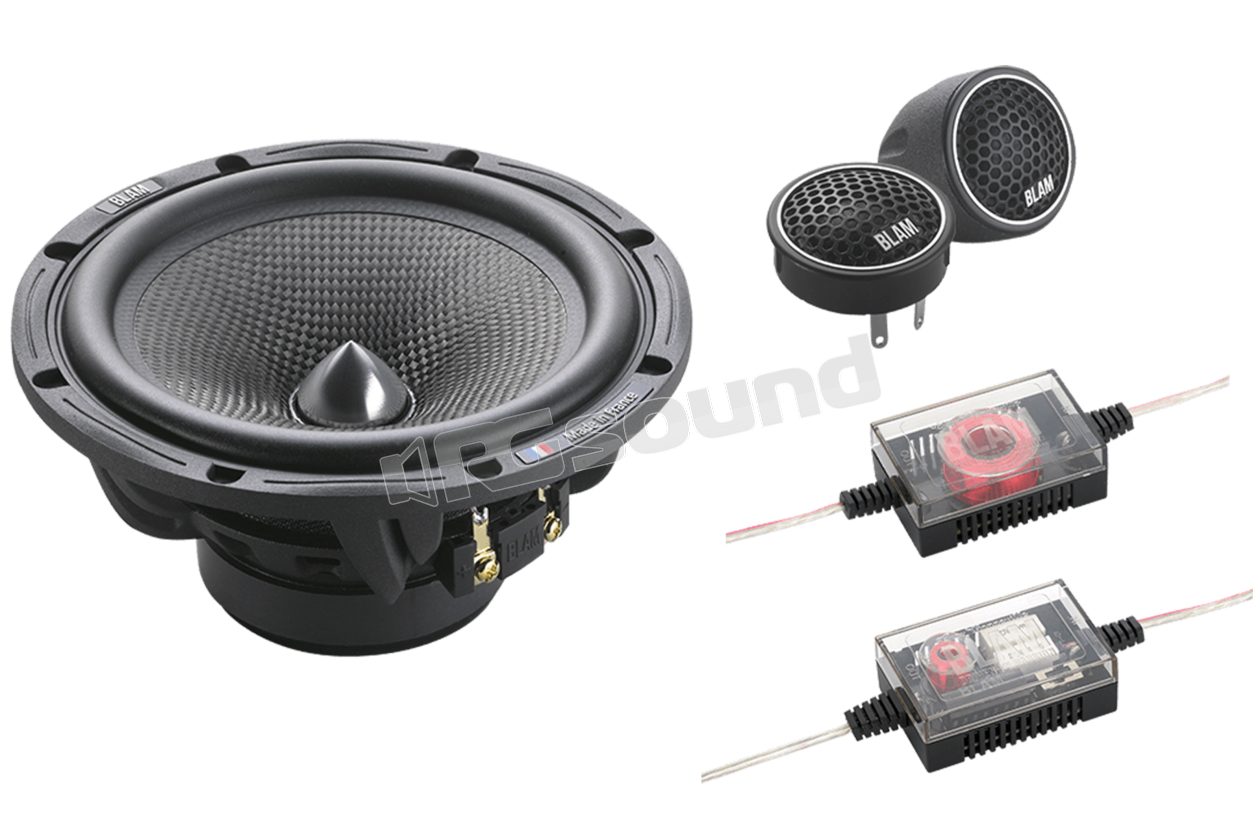 S 165.80+ high-sensitivity speakers: 165mm woofer and 20mm tweeter BLAM
