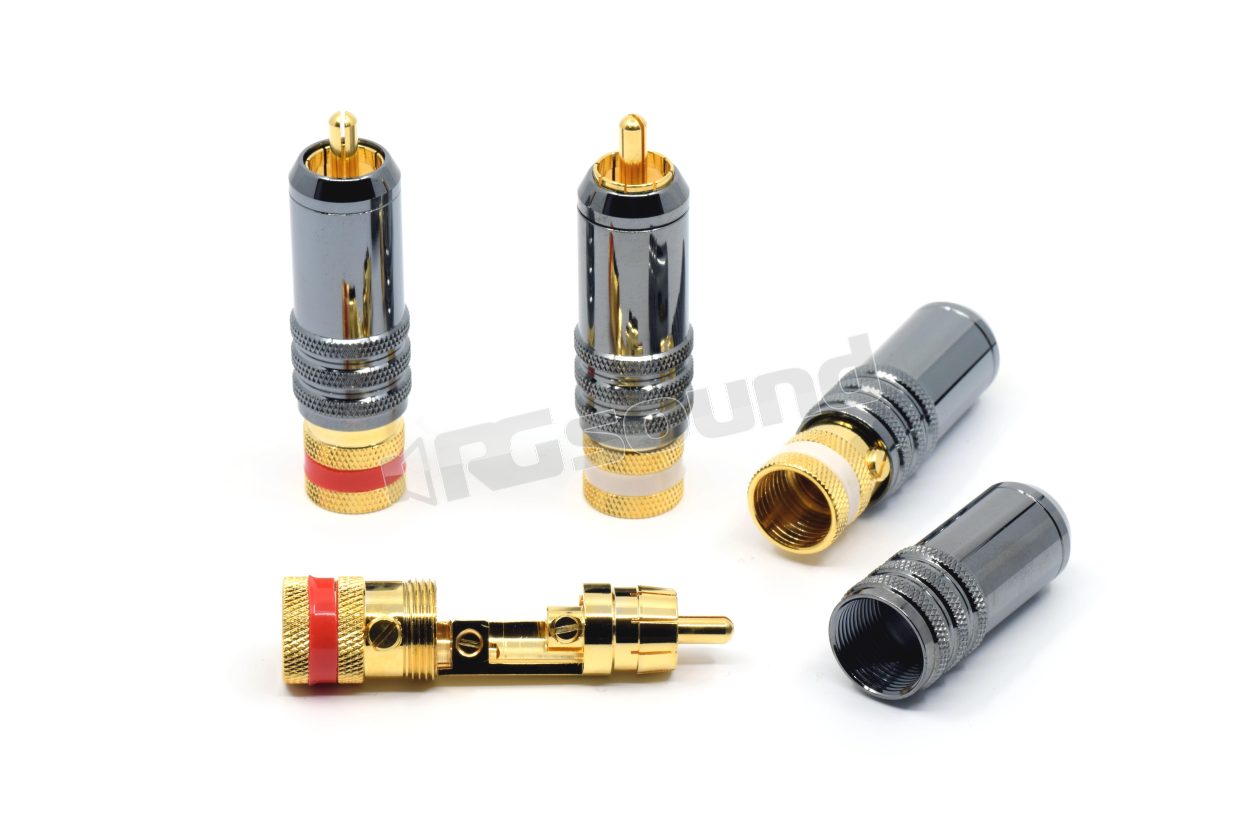 49-510 connettori RCA hi-end per cavo 10mm (4pz) Thender