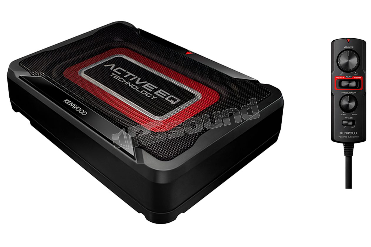 KSC-PSW7EQ compact powered subwoofer with remote control and equalizer Kenwood