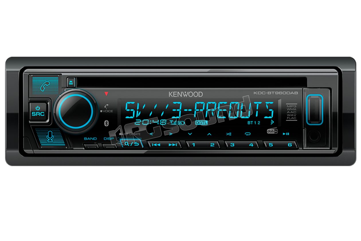 KDC-BT960DAB Autoradio con lettore CD, USB, segnale radio digitale DAB e antenna inclusa Kenwood