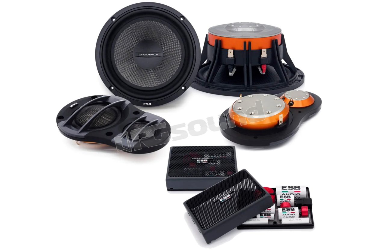 5.6K3UX 3-way 5000 series speaker kit with UMA and crossover ESB car audio