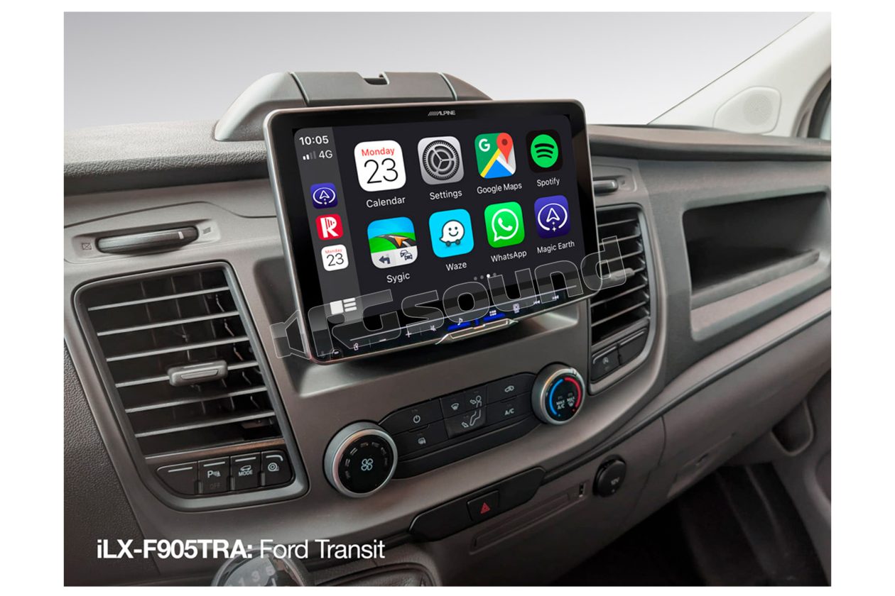 iLX-F905TRA Monitor con DAB+ per Ford Transit Custom Alpine