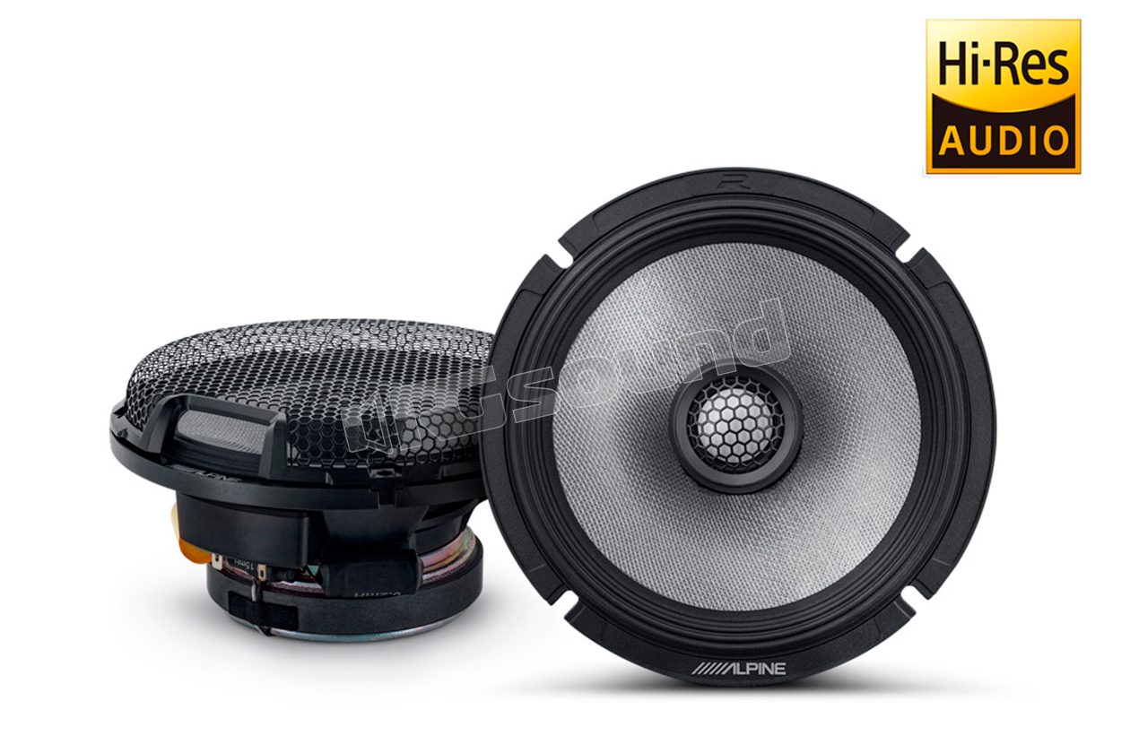 R2-S65 16.5cm 2-Way Hi-Res Audio Coaxial Speakers New R-Series Alpine