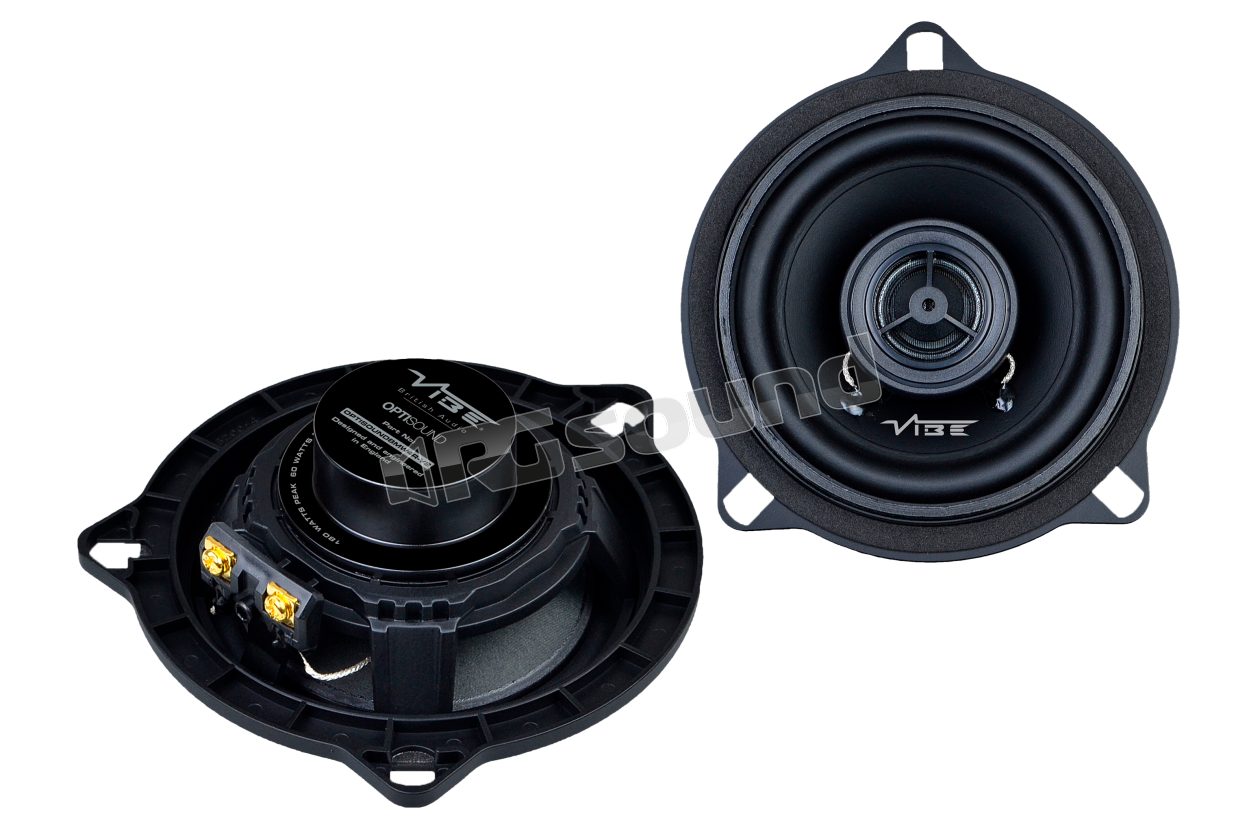 OPTISOUNDBMW4R-V2 dedicated 10 cm coaxial speakers for BMW 1, 3, 5, 6 Series VIBE British Audio
