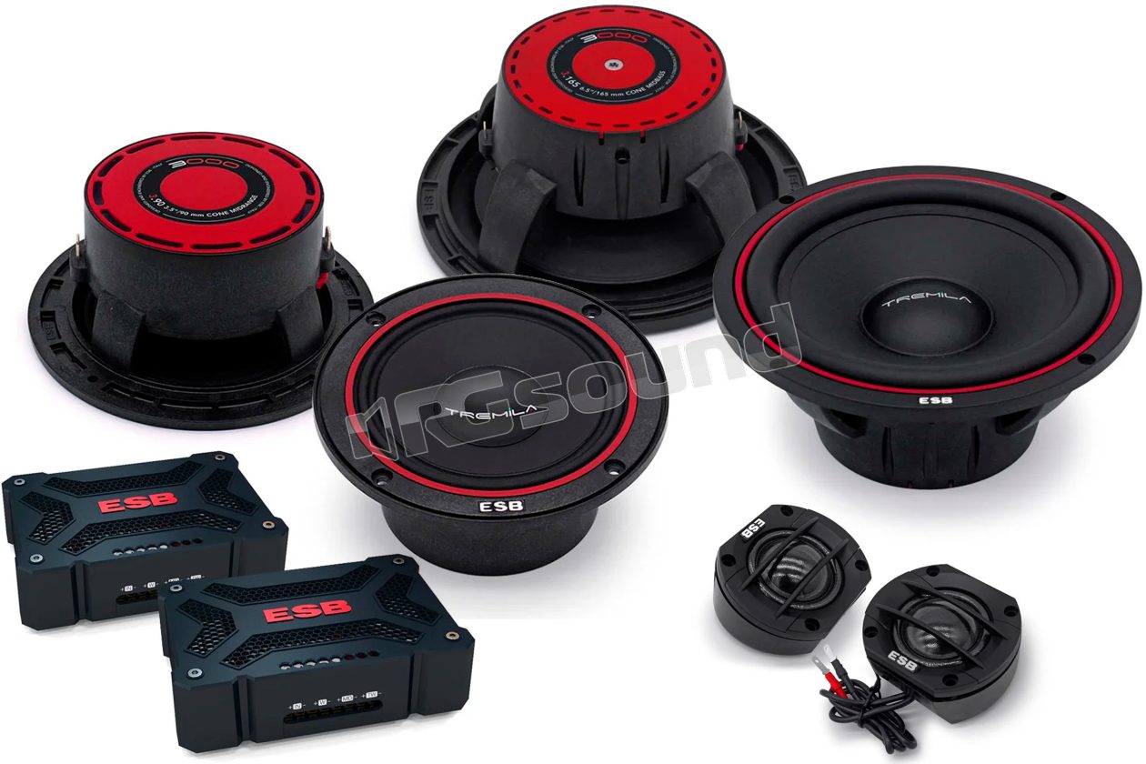 3.6K3X 3000 Series 3-way speaker system with crossover ESB car audio