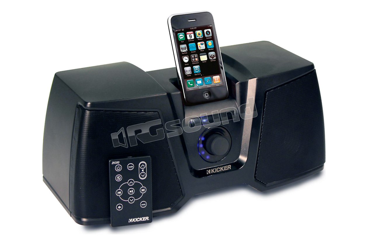 IK350 portable stereo with dock for iPod and iPhone 3G / 3GS Kicker