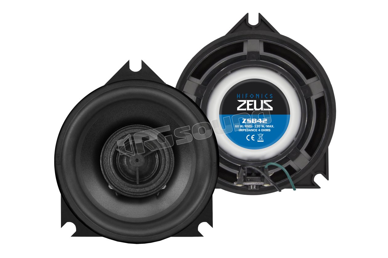 ZSB42 10cm 2-way coaxial speakers for BMW and Mini Hifonics