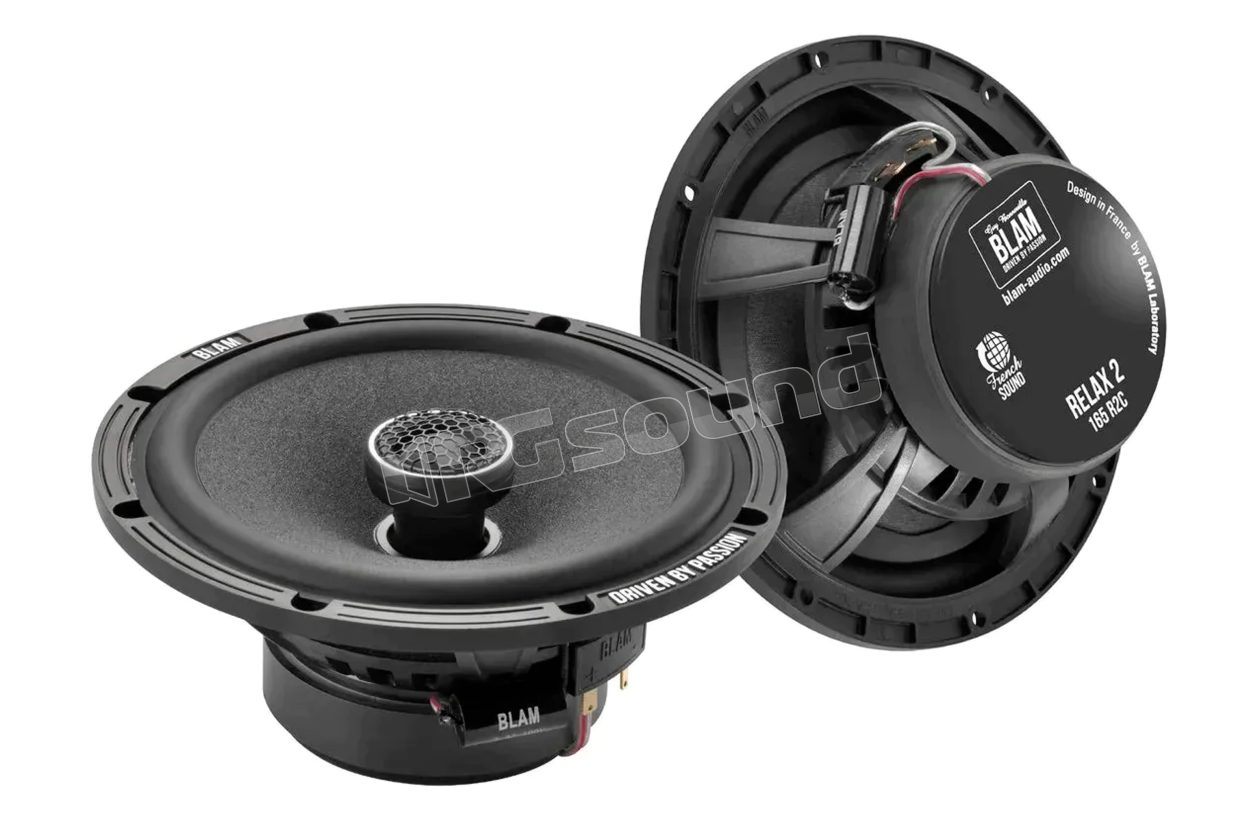 165 R2C Pair of 16.5 cm 2 Ohm coaxial speakers with 20 mm silk tweeter BLAM