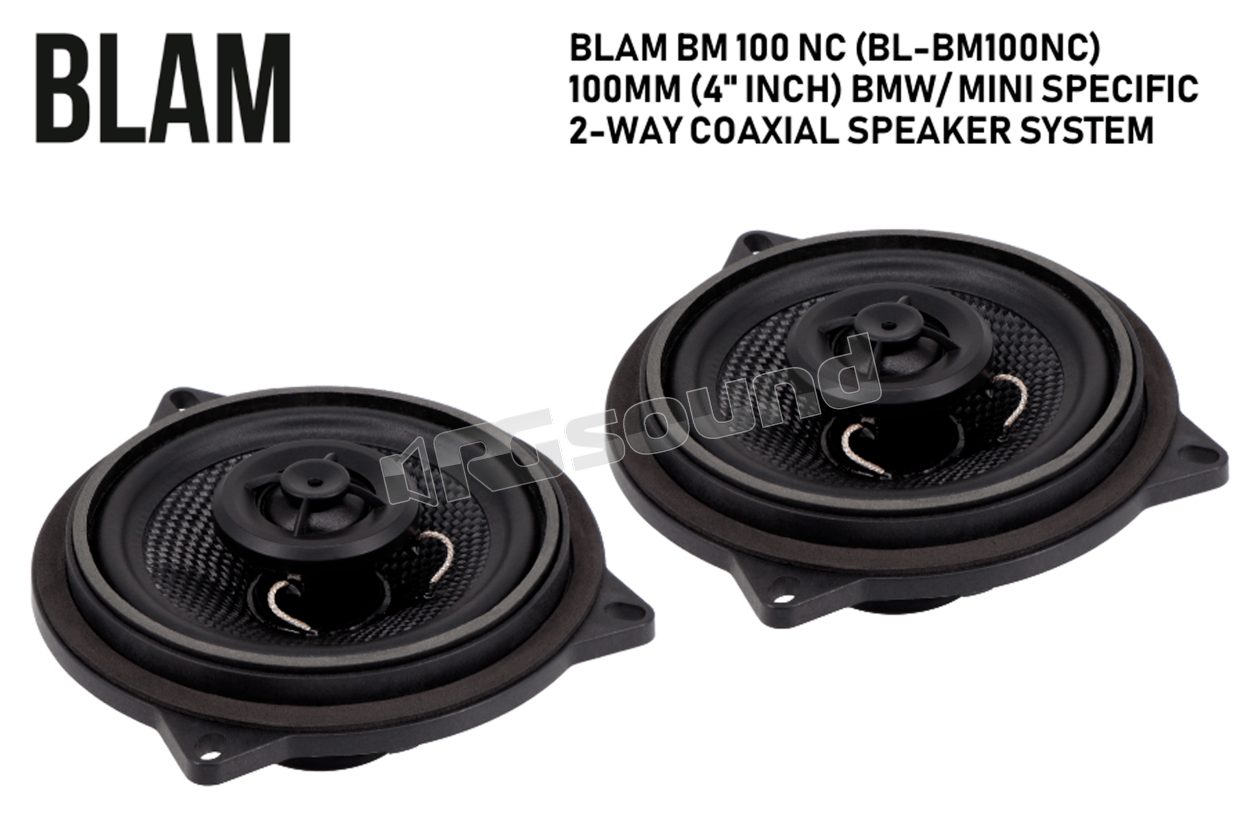 BM 100NC Pair of 100 mm (4 inch) 2-way 2 Ohm coaxial speakers BLAM