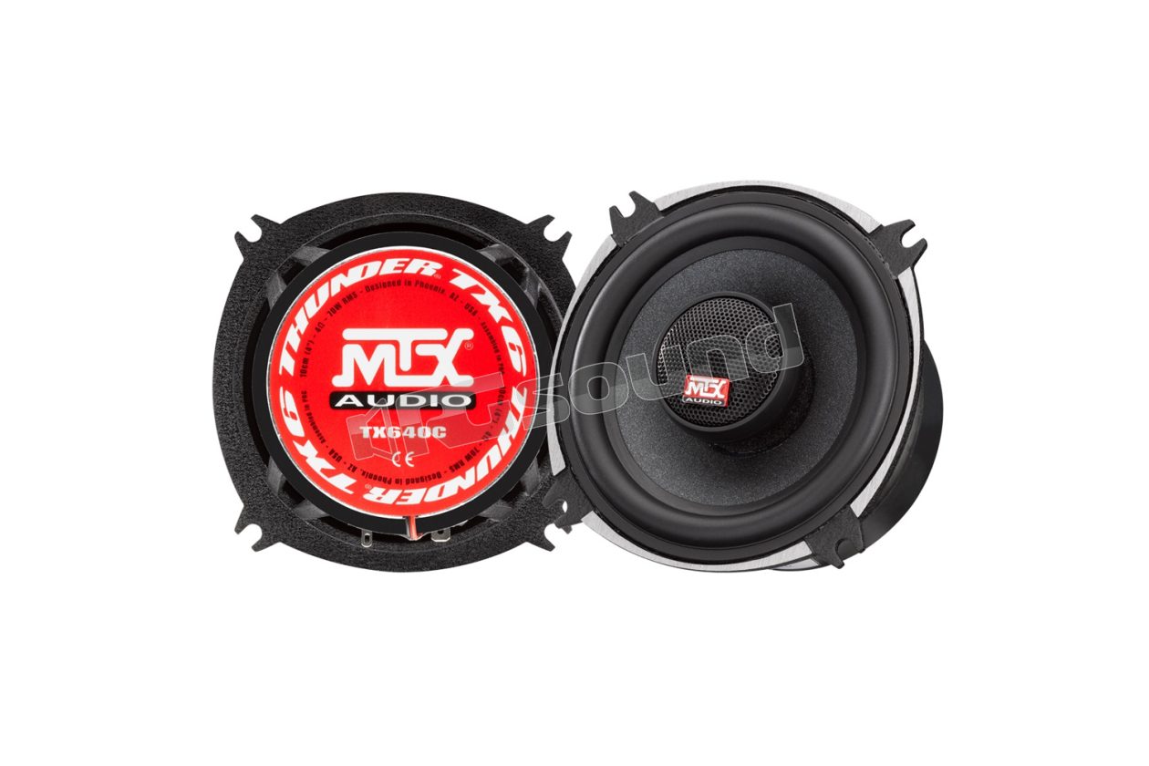 TX6 40C 100mm 2-way coaxial speaker 4Ohm 70W RMS with grilles MTX audio