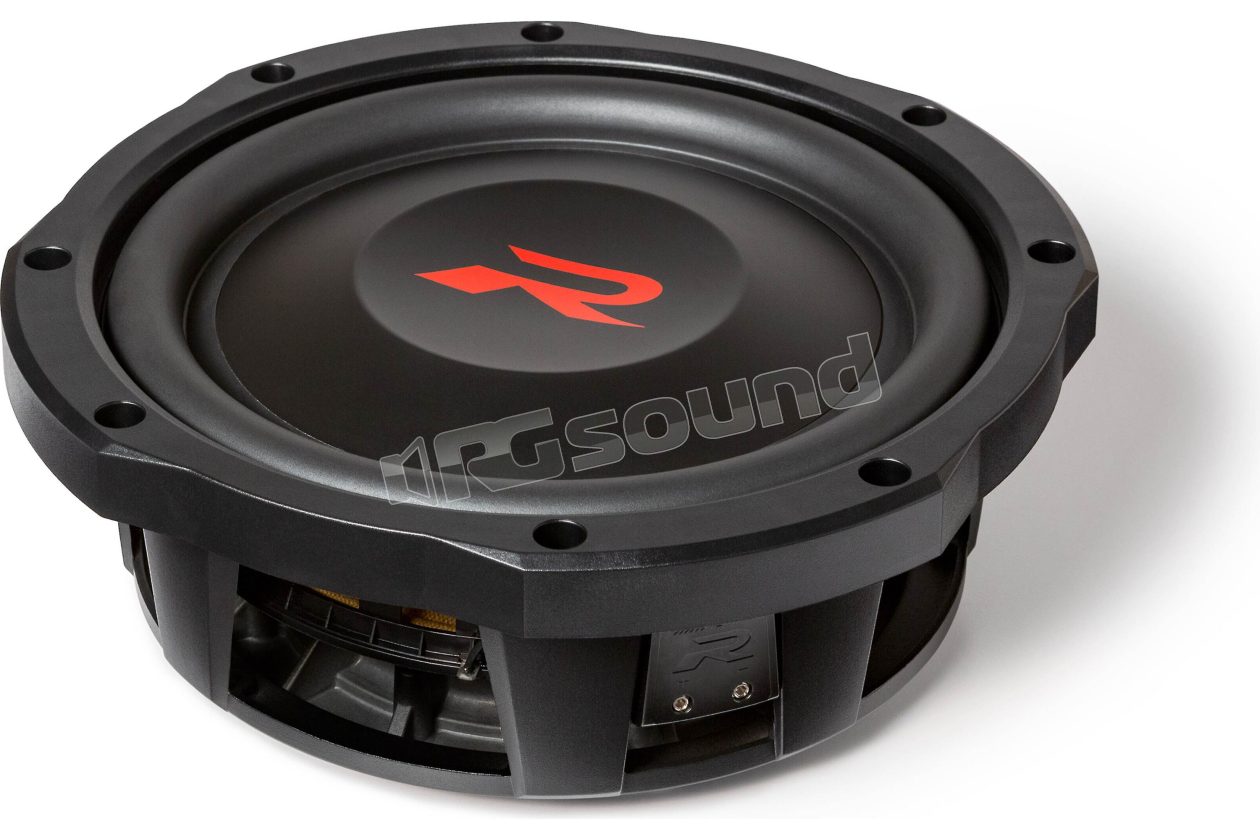 RS-W10D4 R Series ultra-slim 25 cm subwoofer with dual 4 Ohm voice coils Alpine