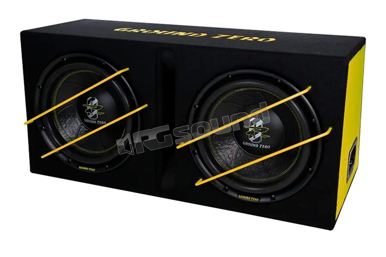 GZIB 2.12SPL Vented enclosure with two 30cm subwoofers Ground Zero