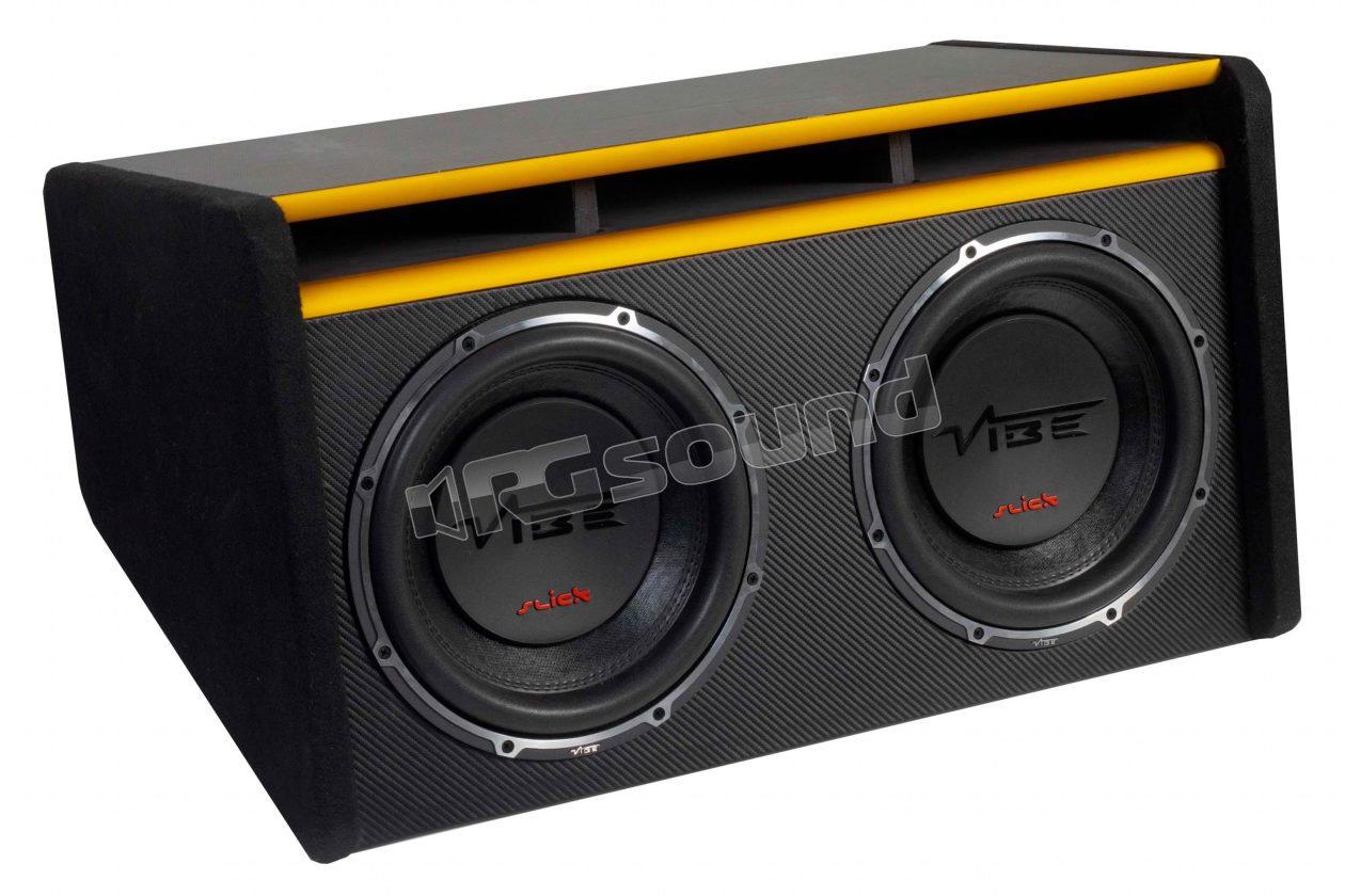 SLICKMIT12T-V3 Dual 30cm subwoofer in vented enclosure VIBE British Audio