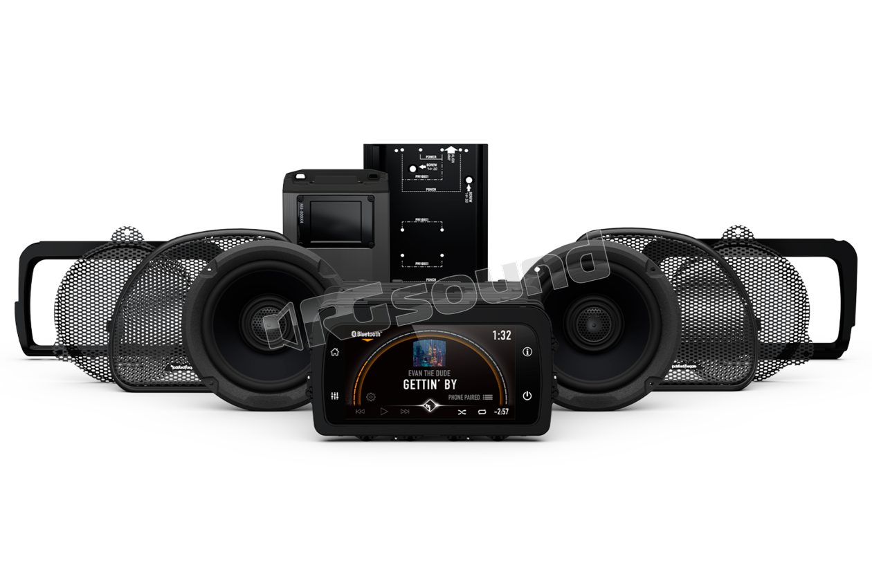 HD14-PMX-STG2-S kit with head unit and front speakers for Harley-Davidson Street Glide and Road Glide from 2014 Rockford Fosgate